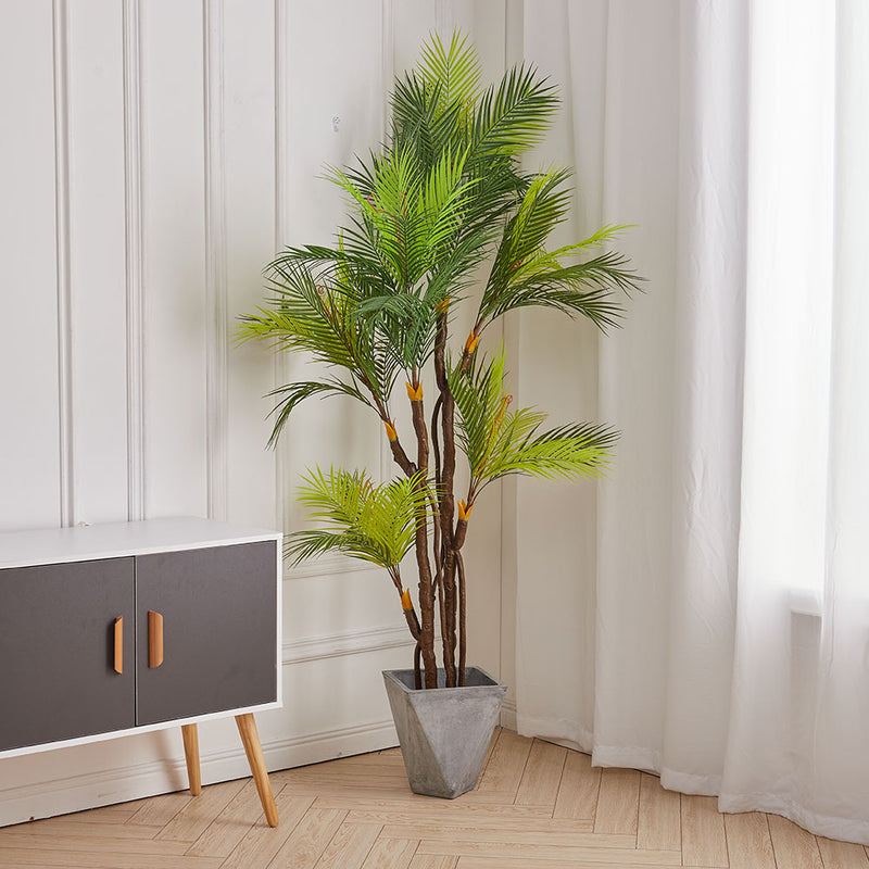Breeins Artificial Areca Palm Tree in Pot Home Decoration