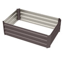 Garden Sanctuary Galvanized Steel Square Raised Garden Bed Planter Box