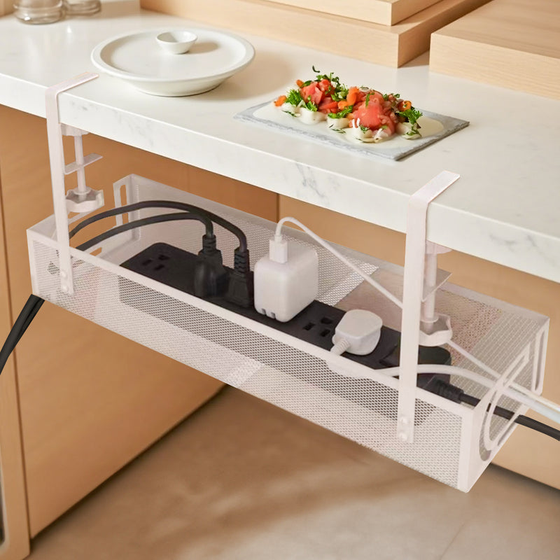 Livingandhome Under Desk Cable Management Tray