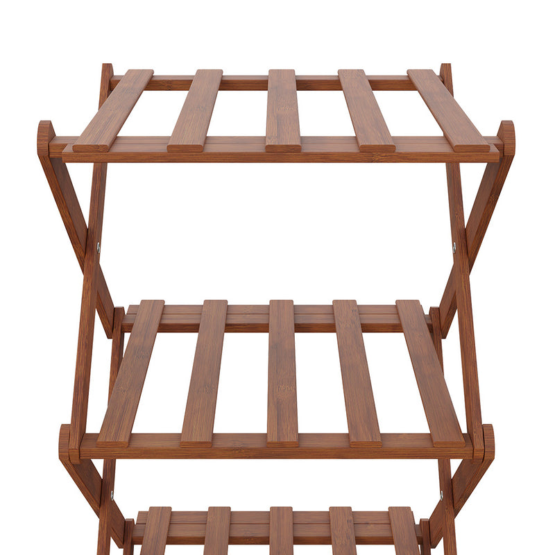 Cottonfy UK 7-Tier Bamboo Folding Shoe Rack