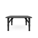 Livingandhome Square 70cm Wooden Folding Coffee Table Black