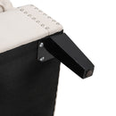 Livingandhome Upholstered Armchair with Nailhead Trim