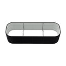 Garden Sanctuary Oval-Shaped Galvanized Steel Raised Garden Bed
