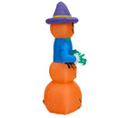 Lifeideas 6ft Halloween Inflatable Stacked Pumpkin and Ghost Decoration