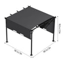 Outdoor Pergola with Adjustable Canopy