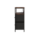5-Drawer Metal Frame Chest Of Drawers With Power Strip