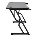 Livingandhome Modern Gaming Desk with Headphone Holder