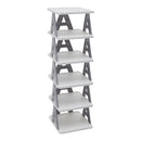 Lifeideas 6-Tier Folding Plastic Shoe Rack