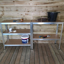 Set of 2 Garage Shelving 90cm Wide & 180cm High Heavy Duty 5 Tier Multipurpose Metal Racking Unit  / Warehouse Shelving Storage