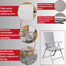 Outdoor Garden Patio Multi Position Reclining Folding Chair in Grey