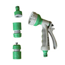 2 Pack of 6 Pattern Garden Hose Pipe Spray Gun Set with Fittings