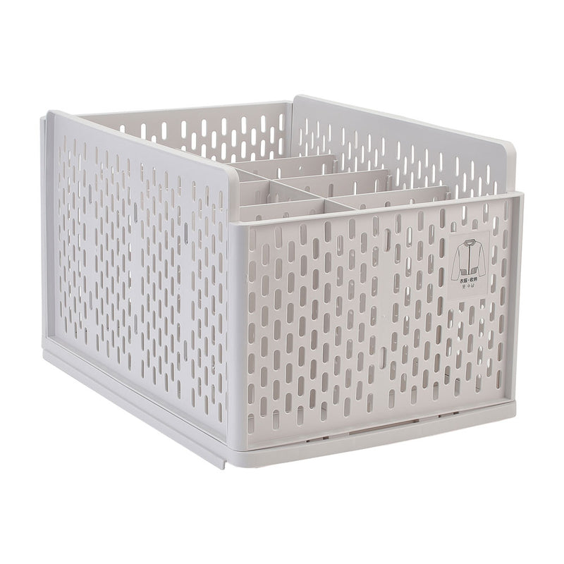Lifeideas Plastic Stackable Clothes Storage Basket Drawer Organizer