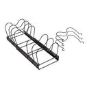 Livingandhome Expandable Pot Pan Lid Rack Pan Organiser with 10 Dividers