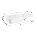 Lifeideas Grey Sliding Storage Basket with Dividers