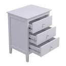 Livingandhome Compact White MDF Storage Cabinet