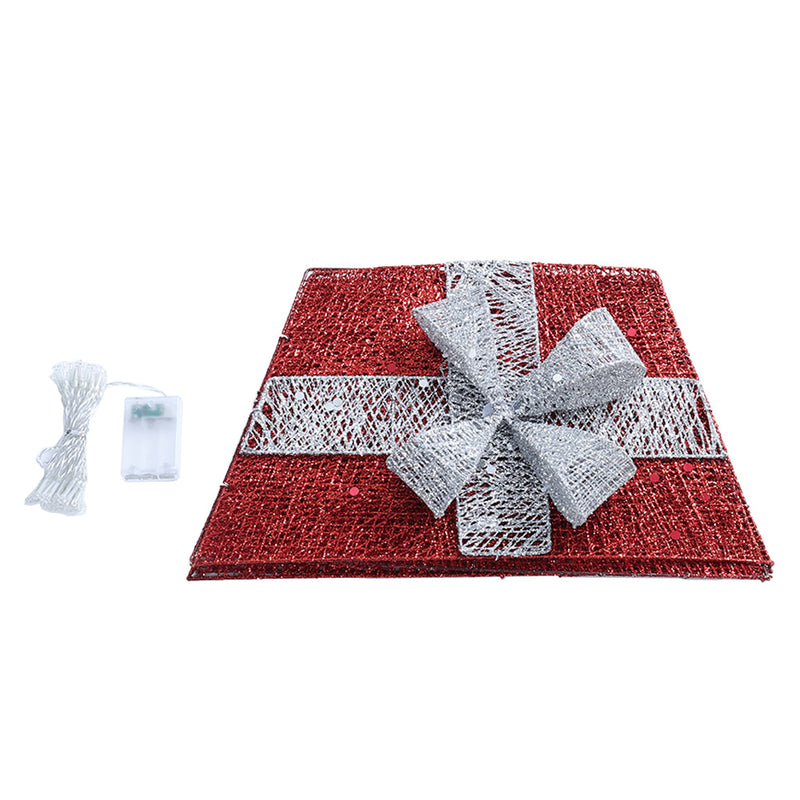 Lifeideas Square Christmas Tree Collar with Bow Tie Decoration