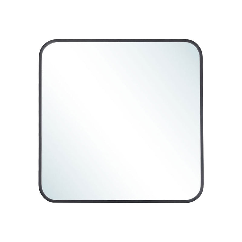 Livingandhome Modern Square Wall Mirror with Aluminum Alloy Frame