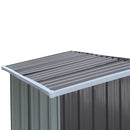 Breeins Garden Outdoor Metal Firewood Log Storage Shed