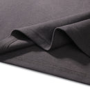 Cotton Long Sleeve Polo T-Shirt - Dark Grey