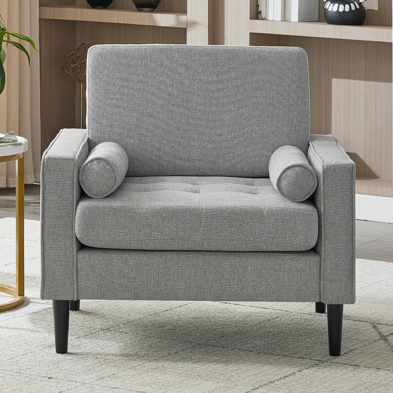 Livingandhome Minimalist Mid-Century Accent Chair