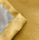 Enhanced Living Matrix Ochre Tape Top Thermal Noise Reducing Dim Out Curtains - Pair