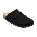 Close-Toe Slip-On Mules Black
