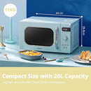Comfee 800W 20L Retro Microwave Oven with LED Display