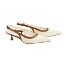 Slingback Pointed Closed Toe Heels Pumps Sandals