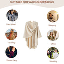 Elegant Cross Front Shawl Wrap