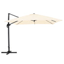 Large Square Canopy Rotating Outdoor Cantilever Parasol With Base
