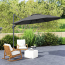 Outsunny 3 X 3(m) Cantilever Parasol Garden Umbrella With Cross Base