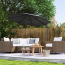 Outsunny 3 X 3(m) Cantilever Parasol Garden Umbrella With Cross Base