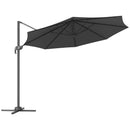 Outsunny 3 X 3(m) Cantilever Parasol Garden Umbrella With Cross Base