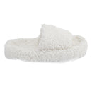 Open Toe Plush Cotton Slippers