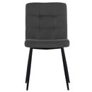 Livingandhome Contemporary Velvet Dining Chair Set