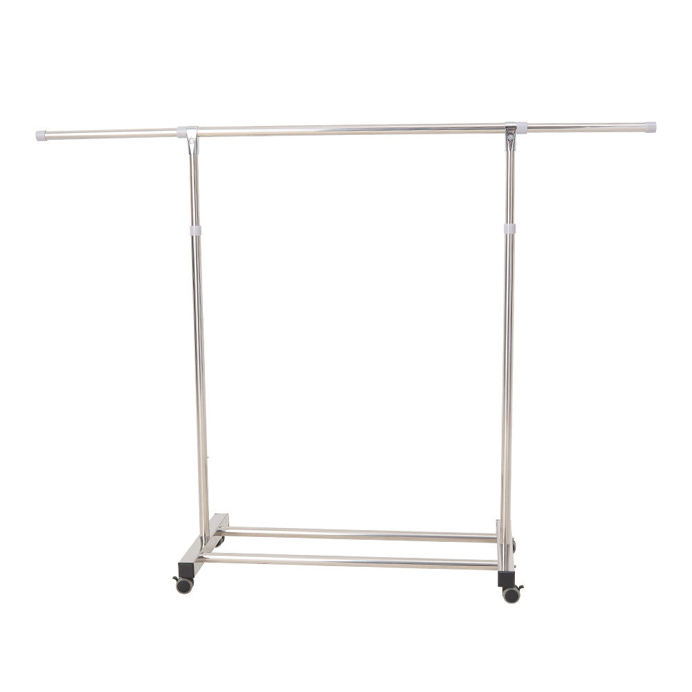 Single Rod Drying Rack Livingandhome Adjustable Stainless Steel Single-Rod Clothes Drying Rac
