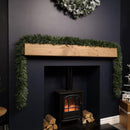 3m x 15cm Festive 6 Ply Chunky Green Pine Christmas Tinsel Garland Decoration