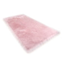 Lifeideas Retangular Super Soft Shaggy Area Rug Pink