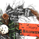 Black Bow Halloween Wreath