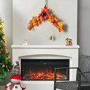 Lighted Sunflower Pumpkin Front Door Swag