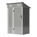 Breeins 4 x 3ft/5 x 3ft Metal Garden Storage Shed with Lockable Door