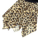 Wrap-Front V-Neck One-piece Leopard Print Swim Dress With Safety Swim Briefs