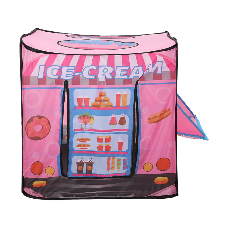 Kidkid Ice Cream Truck-Themed Play Tent with 2 Top Openings
