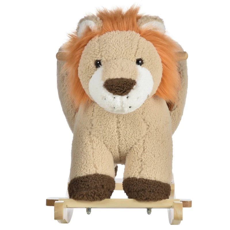 HOMCOM Children Rocking Lion - Brown