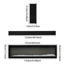 Electrical Fireplace with Remote, 12 Vibrant Flame Colours, Adjustable Heating Modes, and Safety Features