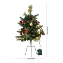 Lifeideas 2-Pack Artificial Christmas Trees with Decorations and LED Lights