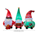 Lifeideas 2.1M Inflatable Christmas Gnome Gonk Decoration