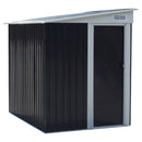 Breeins 5 x 7FT Sliding Door Pent Roof Garden Tool Shed Outdoor Patio Storage House