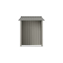 Breeins 4x8FT Metal Garden Storage Shed With Log Storage