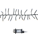 12.4m 960 LED Christmas Cluster String Lights with Timer in White & Warm White